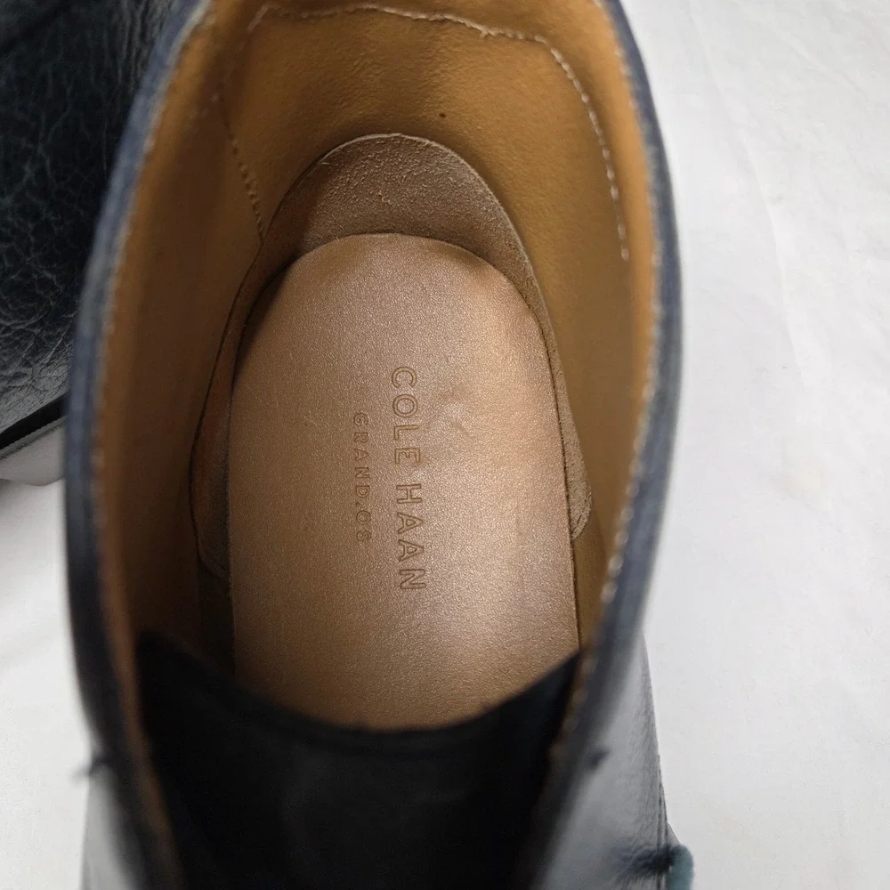 Cole Haan Chukka Boots Mens Leather Blue Lace Up‎ Ankle Boots Size 12